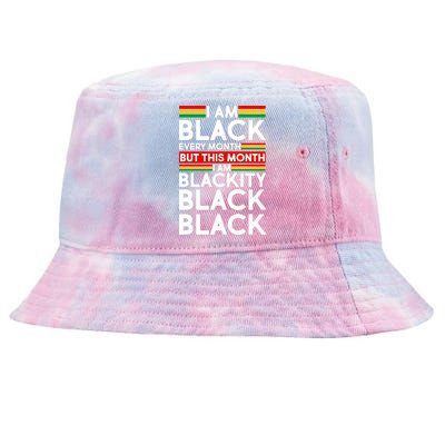 I'm Black Every Month Proud Black American Tie-Dyed Bucket Hat