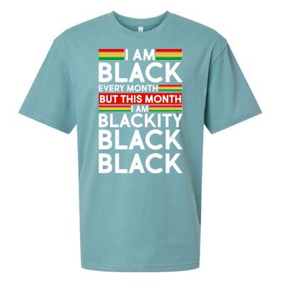 I'm Black Every Month Proud Black American Sueded Cloud Jersey T-Shirt