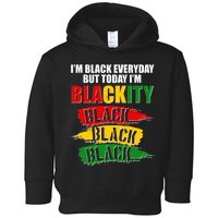 I'm Black Everyday But Today I'm BLACKITY Black Traditional Colors  Toddler Hoodie