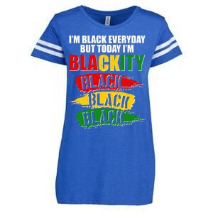 I'm Black Everyday But Today I'm BLACKITY Black Traditional Colors  Enza Ladies Jersey Football T-Shirt