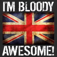 I'm Bloody Awesome British Union Jack Flag 11oz C Handle Ceramic Mug