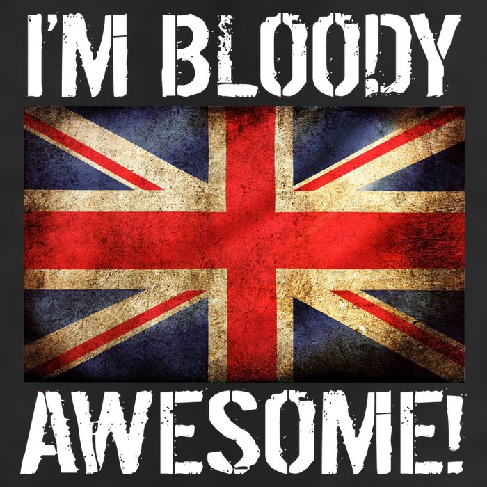 I'm Bloody Awesome British Union Jack Flag 11oz C Handle Ceramic Mug