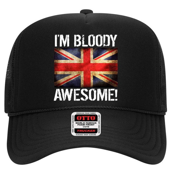I'm Bloody Awesome British Union Jack Flag Trucker Hat