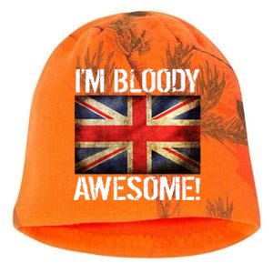 I'm Bloody Awesome British Union Jack Flag Kati - Camo Knit Beanie