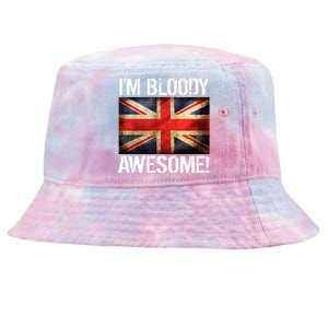 I'm Bloody Awesome British Union Jack Flag Tie-Dyed Bucket Hat