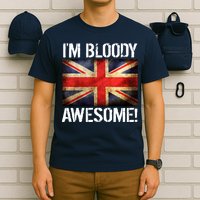I'm Bloody Awesome British Union Jack Flag T-Shirt
