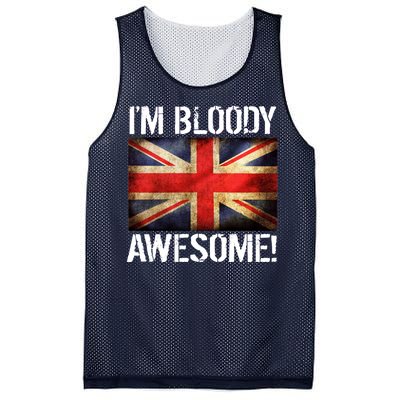 I'm Bloody Awesome British Union Jack Flag Mesh Reversible Basketball Jersey Tank