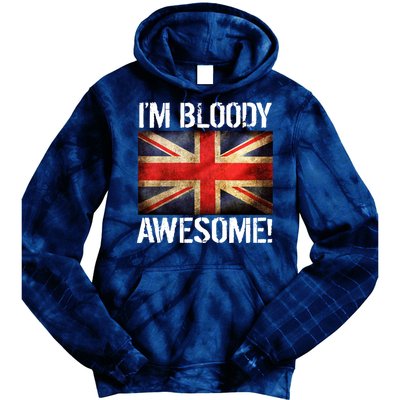 I'm Bloody Awesome British Union Jack Flag Tie Dye Hoodie