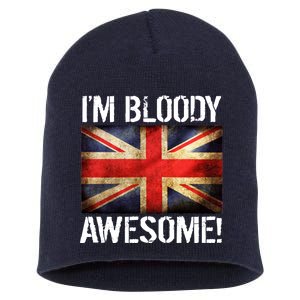 I'm Bloody Awesome British Union Jack Flag Short Acrylic Beanie