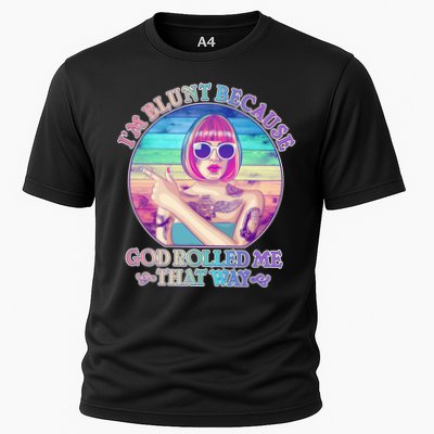I'm Blunt Because God Rolled Me That Way Retro Tattoo Performance Shirt
