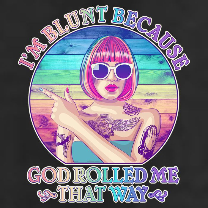 I'm Blunt Because God Rolled Me That Way Retro Tattoo Tumbler