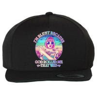 I'm Blunt Because God Rolled Me That Way Retro Tattoo Wool Snapback Cap