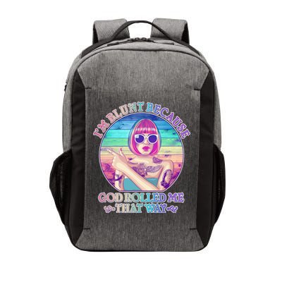 I'm Blunt Because God Rolled Me That Way Retro Tattoo Vector Backpack