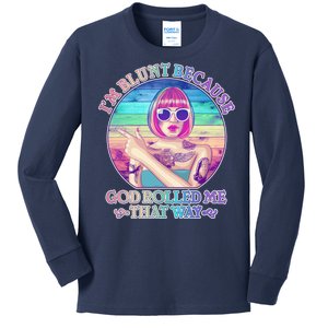 I'm Blunt Because God Rolled Me That Way Retro Tattoo Kids Long Sleeve Shirt