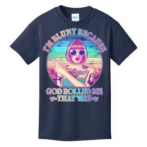 I'm Blunt Because God Rolled Me That Way Retro Tattoo Kids T-Shirt