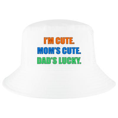 I'm Cute Mom's Cute Dad's Lucky Cool Comfort Performance Bucket Hat
