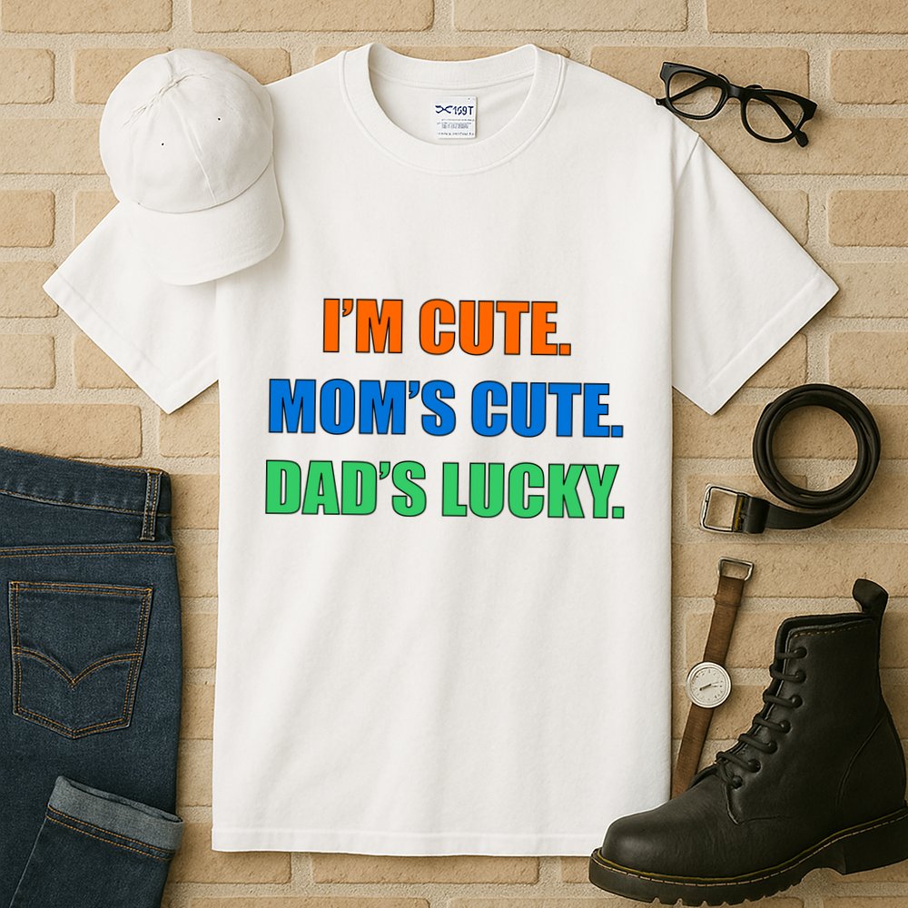 I'm Cute Mom's Cute Dad's Lucky Tall T-Shirt