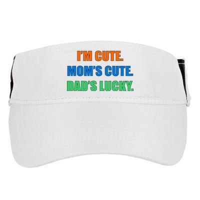 I'm Cute Mom's Cute Dad's Lucky Adult Drive Performance Visor
