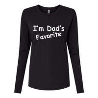 I'm Dad's Favorite Womens Cotton Relaxed Long Sleeve T-Shirt