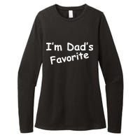 I'm Dad's Favorite Womens CVC Long Sleeve Shirt