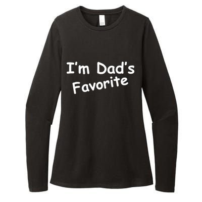 I'm Dad's Favorite Womens CVC Long Sleeve Shirt