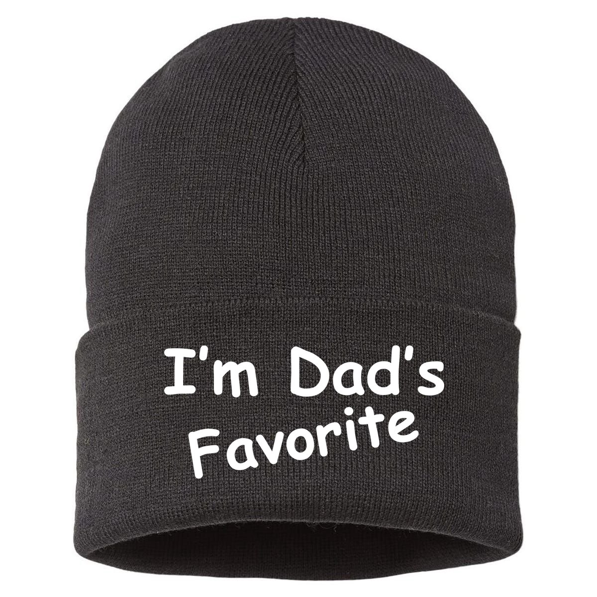 I'm Dad's Favorite Sustainable Knit Beanie