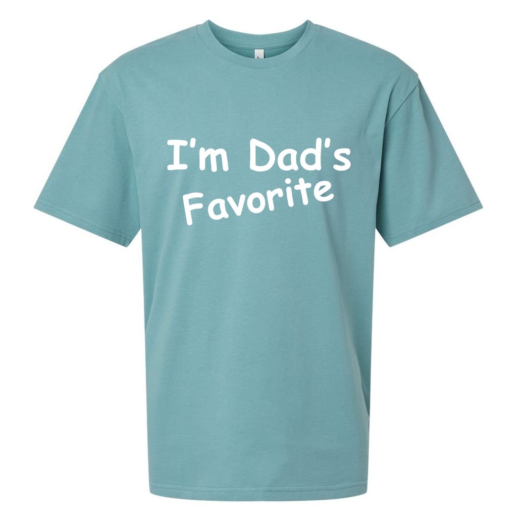 I'm Dad's Favorite Sueded Cloud Jersey T-Shirt