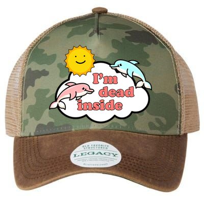 I'm Dead Inside Dolphins Legacy Tie Dye Trucker Hat