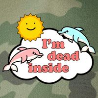 I'm Dead Inside Dolphins Legacy Tie Dye Trucker Hat