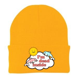 I'm Dead Inside Dolphins Knit Cap Winter Beanie