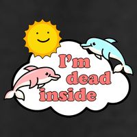 I'm Dead Inside Dolphins Cool Comfort Performance Bucket Hat