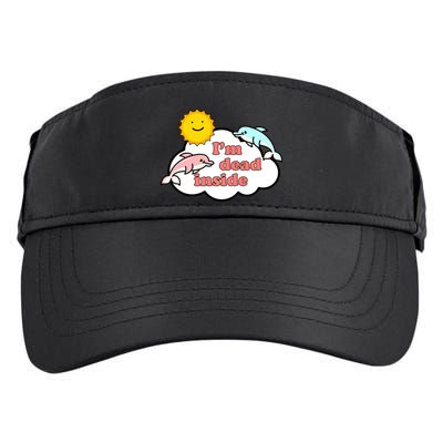 I'm Dead Inside Dolphins Adult Drive Performance Visor