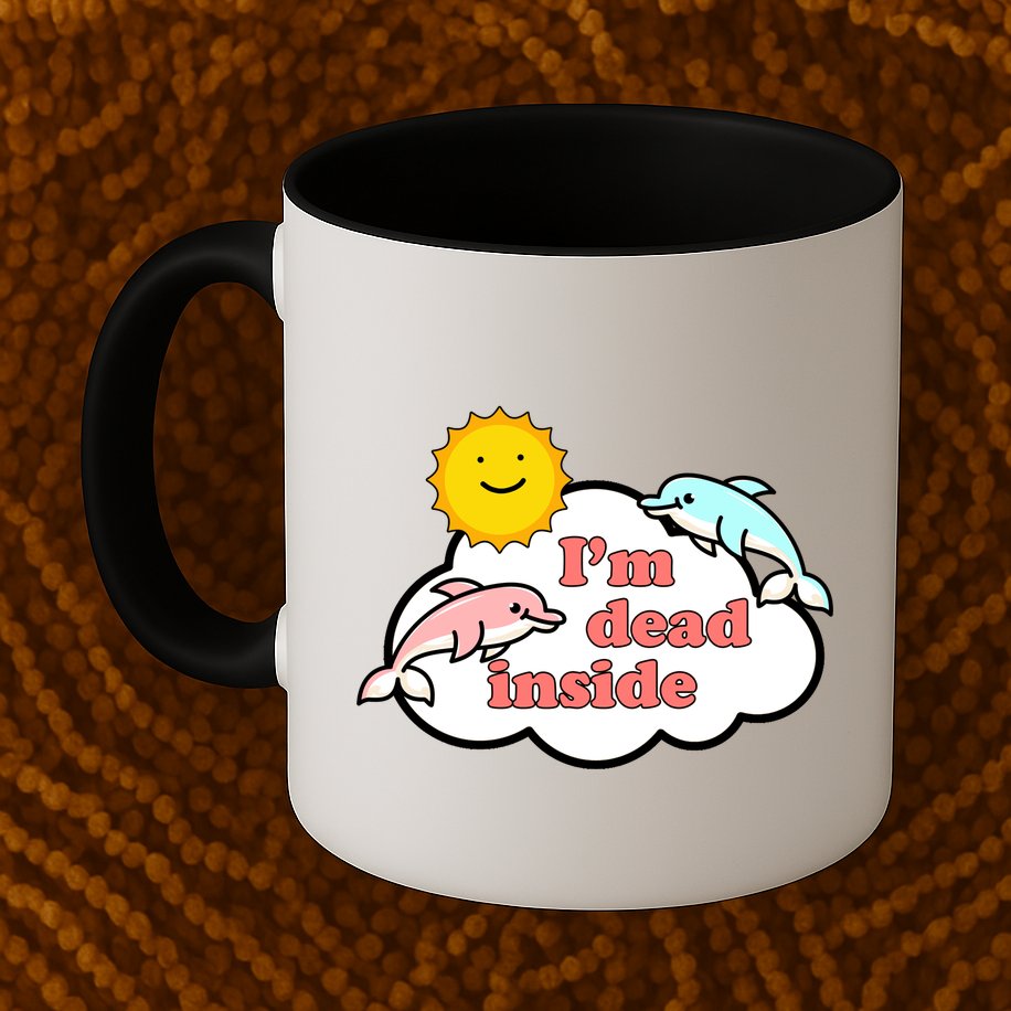 I'm Dead Inside Dolphins Mug