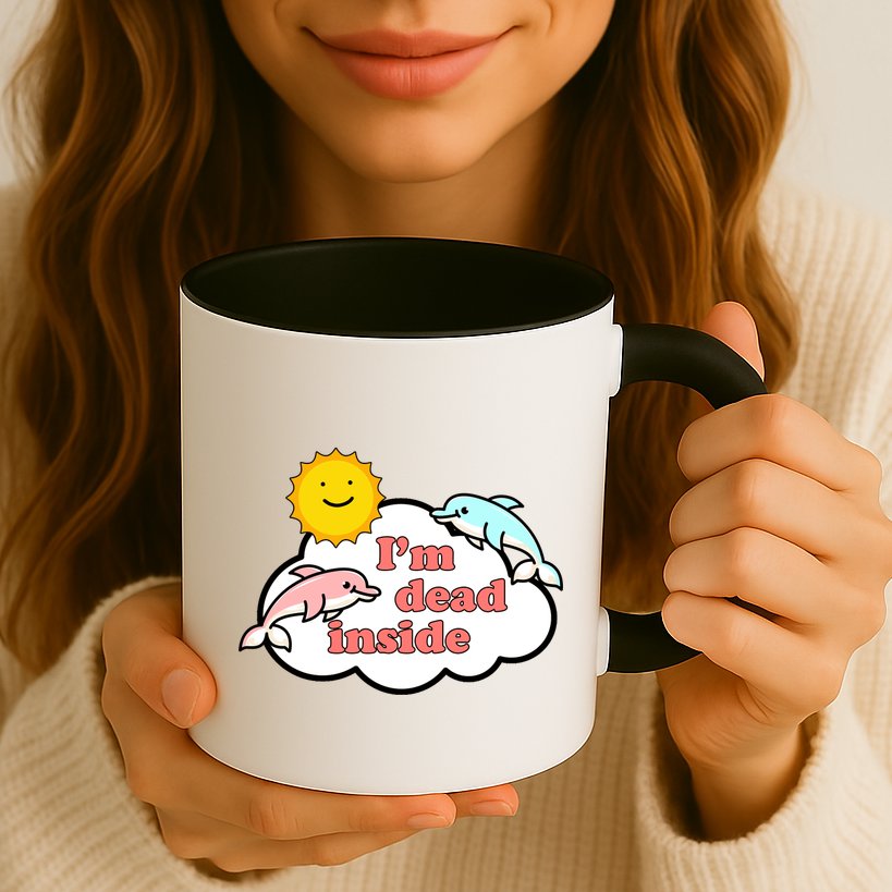 I'm Dead Inside Dolphins Mug