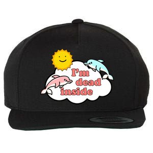 I'm Dead Inside Dolphins Wool Snapback Cap