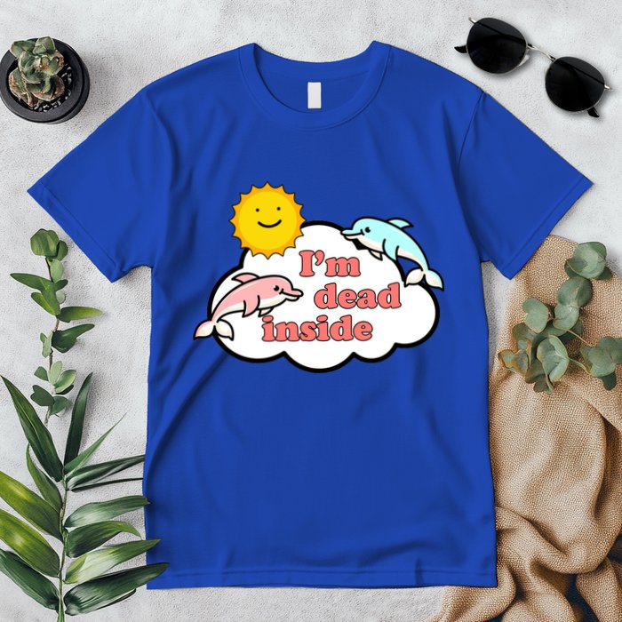 I'm Dead Inside Dolphins Premium T-Shirt