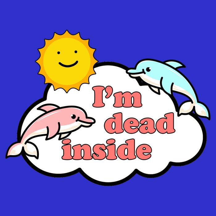 I'm Dead Inside Dolphins Premium T-Shirt