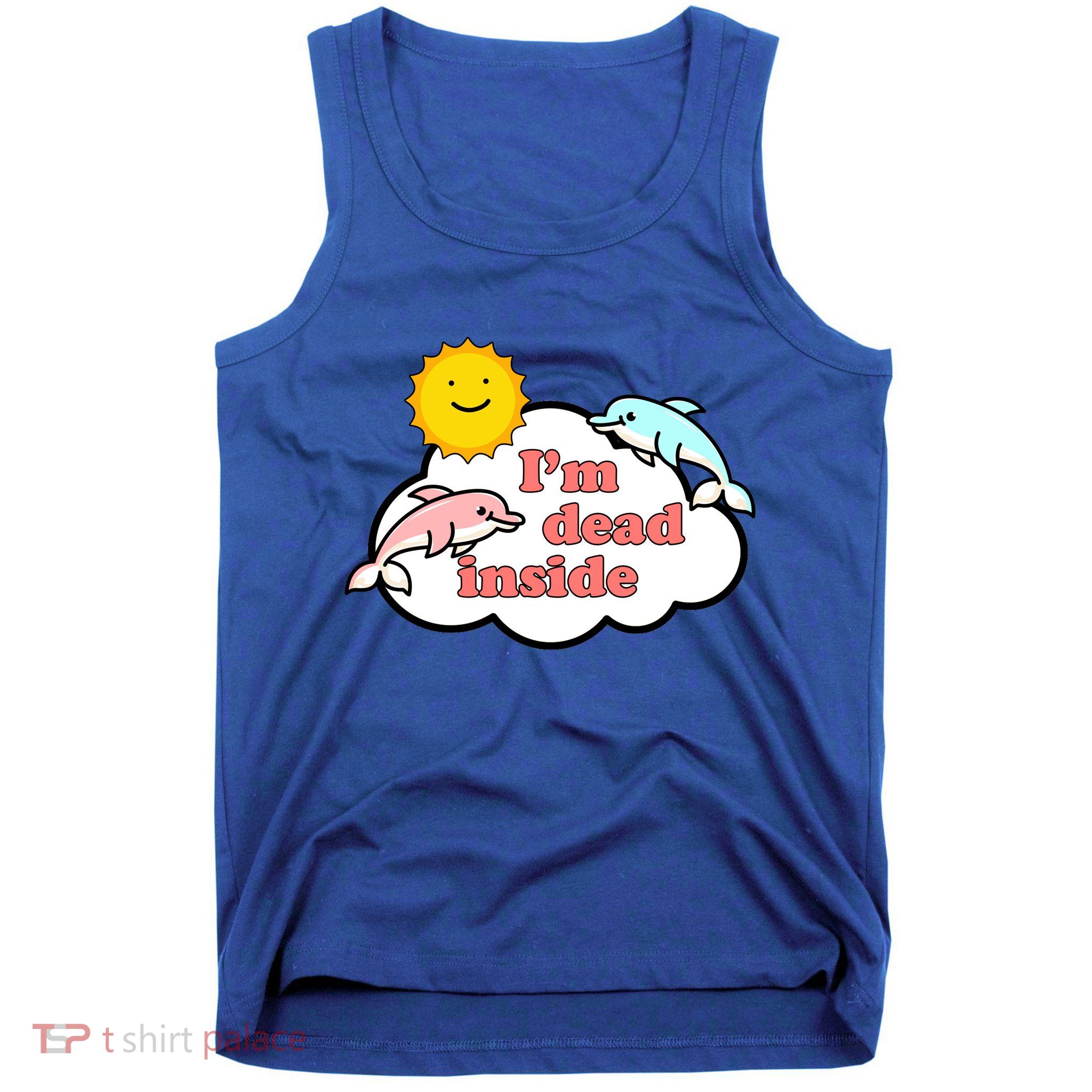 I'm Dead Inside Dolphins Tank Top