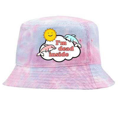 I'm Dead Inside Dolphins Tie-Dyed Bucket Hat