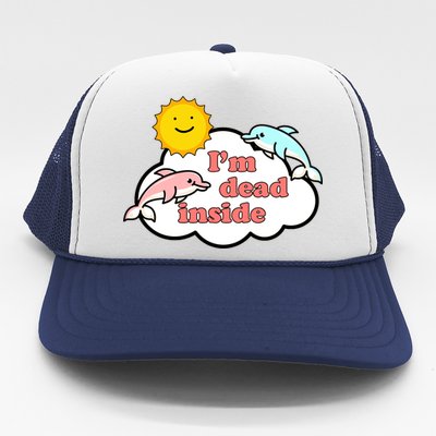 I'm Dead Inside Dolphins Trucker Hat