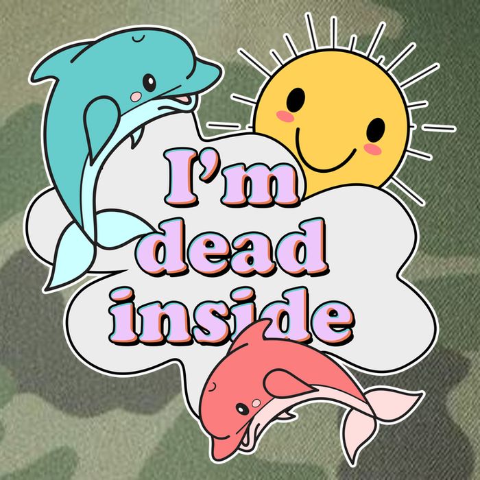 I'm Dead Inside Funny Legacy Tie Dye Trucker Hat