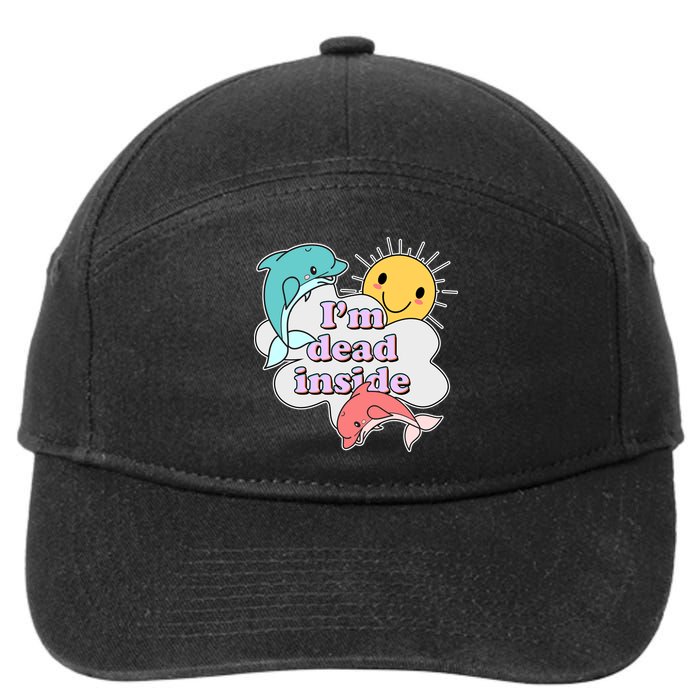 I'm Dead Inside Funny 7-Panel Snapback Hat