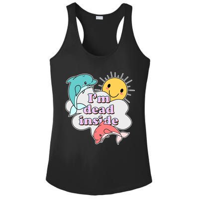 I'm Dead Inside Funny Ladies PosiCharge Competitor Racerback Tank