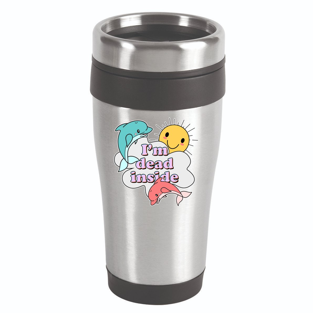 I'm Dead Inside Funny 16oz Travel Tumbler