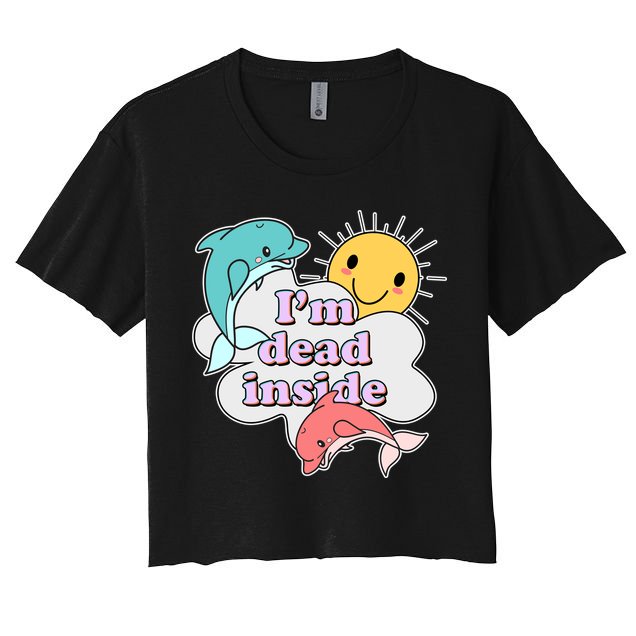 I'm Dead Inside Funny Crop Top