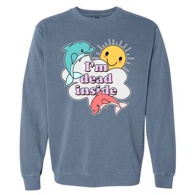 I'm Dead Inside Funny Garment-Dyed Sweatshirt