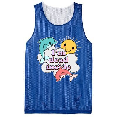 I'm Dead Inside Funny Mesh Reversible Basketball Jersey Tank