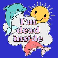 I'm Dead Inside Funny Mesh Reversible Basketball Jersey Tank