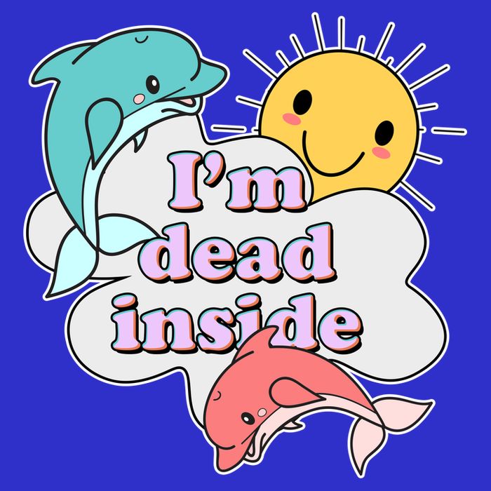 I'm Dead Inside Funny Mesh Reversible Basketball Jersey Tank