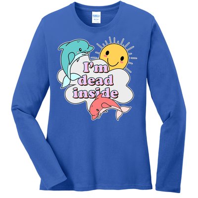 I'm Dead Inside Funny Ladies Long Sleeve Shirt